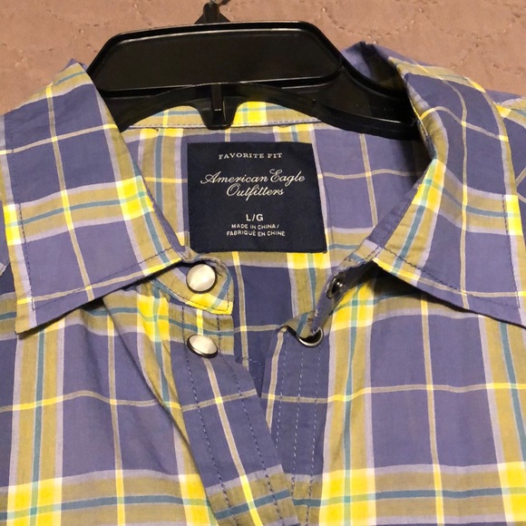 💟BNWT. American Eagle button up. Size Large. - Picture 5 of 9